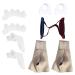 Toe separators bunion protectors hallux valgus straightener bunion corrector set.