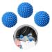 Tumble Dryer Balls 3 Pc Blue Laundry Balls for Tumble Dryer Non-Melt New Softer Material Tumble Dryer Ball - Clothes Will Come Out Soft Fluffy Fewer Wrinkles and Less Static Cling
