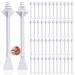 Wzyteu 100 pieces of nose wax chopsticks plastic nose wax set for nostril cleaning & nose hair removal unisex hair removal without shaving