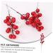 ABOOFAN 30 Pcs Christmas Red Fruit Decoration Artificial Berry Branches Berry Fruit Picks Artificial Berries Branches Christmas Berry Decorations Wedding Foam Banquet Artificial Flower - Buy Online on SooperMarket.com