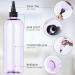 Yebeauty Clear Purple Hair Color Applicator Bottle 2 Pack - 500ml Hair Dye Bottles with Twist-On Cap for Precise Application | International Shipping Available - Buy Online on SooperMarket.com