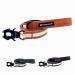 Teamwalk Premium dog leash - with light stripes soft upholstery robust buckle (rust red 130cm) leash rust red (130cm) rust red