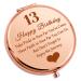 13 Year Old Birthday Gift For Girl Inspirational Gift Travel Makeup Mirror 13th Birthday Gift For Teen Daughter Niece Granddaughter Happy Birthday Gift For Sister Compact Mirror Daughter Gift From Mom