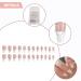 WOOXDYUK Nail Art Set - 24 French Tip Press On Nails with Jelly Glue Nail Rub & Remover | Medium French Style Chain Nails for Perfect Nail Art - Buy Online on SooperMarket.com