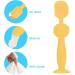 Flexible Silicone Diaper Cream Spatula - Baby Butt Paste Applicator with Suction Cup | Essential Tool for Newborns & Infants (Yellow) - Buy Online on SooperMarket.com