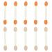 MUSISALY 100pcs Double Ended Eyeshadow Brush Eyeshadow Brush Sponge Double-sides Eye Brush Green Emulsion