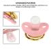 Personalized Rhinestone Baby Pacifier Clip Set - Letter H | Curved Design Silicone Soother for Milk Feeding - Buy Online on SooperMarket.com