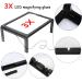 Magnifying Glass Desktop Full-Page 3X Magnifying Glass with 4 LED Lights Foldable Stand A4 Advanced Hands-Free 240 * 160 MM Lens Rectangular Visual Aids for Reading - Buy Online on SooperMarket.com