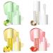 Plumping Lip Oil 4 Packs Hydrating Lip Glow Oil Fruit Extract Lip Gloss Moisturizing Lip Balm and Tinting for Dry Lips