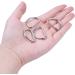 BronaGrand 1 Inch Metal Nickel Plated D Ring - Pack of 50, Silver - Buy Online on SooperMarket.com