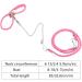 Adjustable Hamster Harness & Leash | Anti-Bite Vest for Hamsters Gerbils Rats Mice Ferrets & Squirrels - Pink - Buy Online on SooperMarket.com