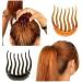 1pc Magic Hair Styling Insert Comb Bump It Up Volume Inserts for Donut Ponytail Fluffy Hair Comb Beauty Tool(black) - Buy Online on SooperMarket.com