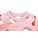 Girls Cotton Sweatshirt | Long Sleeve Casual Jumper for Toddlers | 5-6 Years | Pink - Buy Online on SooperMarket.com
