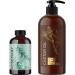 Refreshing Rosemary and Castor Oil Set - Pure Rosemary Essential Oil and Castor Oil for Hair Skin and Nails - Natural Castor Oil for Eyelashes and Eyebrows and Rosemary Oil for Dry Scalp Treatment