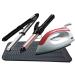 Heat-Resistant Mat Bag & Glove Set for Hair Styling Tools - Curls Smoothing Iron | 28.5cm x 14cm | Black - Buy Online on SooperMarket.com