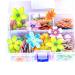 100PCS Glutinous Edible Rice Paper Flower Shape Cake Baking Decoration Edible Flower for Cake Toppers Birthday Wedding Party Cupcake Food Decorations Rice Paper Cupcake Topper Decoration