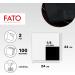 FATO Disposable Paper Napkins - 100 Pack 24x24cm Black 2-Layer FSC Certified - Perfect for Aperitifs & Cocktails - Buy Online on SooperMarket.com