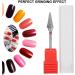 Electric Tungsten Steel Drill Bits for Nails - Red Manicure Pedicure Grinding Head - Buy Online on SooperMarket.com