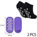 2 Pairs Moisturizing Gel Socks | Vitamin & Oil Infused Spa Foot Care | Black & Purple for Women - Buy Online on SooperMarket.com