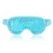 NEWGO Cooling Gel Mask for Puffy Eyes Reusable Hot Cold Therapy for Migraine Headache Dark Circles Dry/Swollen Eyes Sinus Pain Light Blue