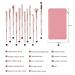 Daubigny 12 PCS Eye Makeup Brushes Set - Professional Eyeshadow, Concealer & Blending Tools with Carrying Bag (Pink) - Buy Online on SooperMarket.com