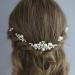 YERTTER 5Pcs Bohemian Vintage Pearls Set Hair Comb Pins Wedding Hair Accessories for Brides Simulated Pearl Bridal Hair Comb Headpieces for Women and Girls (Silver)