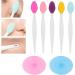 JUOPZKENN Silicone Exfoliating Lip Brush Silicone Facial Cleansing Brush Silicone Face Pore Cleaner Face Nose Lip Exfoliating Brush Set for Home Gift - Buy Online on SooperMarket.com