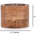 EDHAS Acacia Wood Decorative Urns Funeral Cremation Urn for Ashes for Dogs Pet Urns for Cats (8.89cm x 8.89cm x 6.35cm) - Buy Online on SooperMarket.com