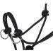 Marengos Black Knotted Halter with Reins for Warmbloods - Premium Quality Equestrian Gear - Buy Online on SooperMarket.com