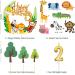 16-Piece Jungle Safari Cake Decorations for 2nd Birthday - Forest Animals & Happy Birthday Topper for Girls - Buy Online on SooperMarket.com