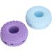 BORDSTRACT 2PCS Makeup Brush Cleaning Folding Bowl Beauty Tool Cleaning Washing Bowl Cute Shaped Soft Silicone Cosmetic Brushes Washing Tool Blue Purple - Buy Online on SooperMarket.com