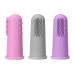 Silicone Finger Toothbrush for Toddlers and Baby Teething Finger Massager - Safe and Gentle Infant and Toddler Finger Brush for Trouble-Free Teething and Early Oral Hygiene Training - 3 Pack - Girls