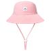 HSYZZY Baby Sun Hat Smile Face Toddler UPF 50+ Sun Protective Bucket hat Nice Beach hat for Baby Girl boy Adjustable Cap 9-18 Months Pink
