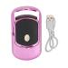Heated Eyelash Curler Electric Lash Curler Rechargeable Curler for Quick Curling Long Lasting Women Gift with T Type Silicone Design (Rose Red)