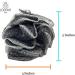 12-Pack Bamboo Charcoal Black Bath Loofah Shower Sponge Poufs - Wholesale Bulk Lot - Buy Online on SooperMarket.com