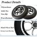 Wheelchair Front Wheel 10 inch Solid Black Wheelchair Front Wheel Replacement Parts for Electric Wheelchairs Rollators Walk 1 Pair - Buy Online on SooperMarket.com