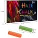 AOOWU 24 Colors Hair Chalk - Temporary, Safe & Washable Hair Dye for Kids | Hair Chalk Pens for Halloween, Christmas & Cosplay Parties - Buy Online on SooperMarket.com