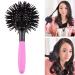 Aaiffey 3D Round Hair Brush for Women - 360 Degree Styling for Thick Curly Hair - Detangling Hairbrush for Wet and Dry Hair - Cows Print - Buy Online on SooperMarket.com