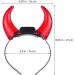minkissy LED Devil Horns Headband Red Light up Hairband Luminous Demon Horns Head Boppers Carnival Costume Headwear for Kids Adults Cosplay Dress up Party Favors Supplies - Buy Online on SooperMarket.com