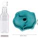 QIODAZOO Bowls for Reptiles Amphibians Tortoise Accessories 2 IN 1 Reptile Feeding Dish Automatic Dispenser Tortoise Water Dish Lake Blue - Buy Online on SooperMarket.com