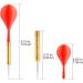 Accmor 18 Pcs Steel Tip Darts Set for Bar Dart, Metal Darts for Dartboard - Buy Online on SooperMarket.com