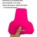 Heat-Resistant Silicone Mat Bag for Hot Hair Tools | Curly Bars & Straighteners | Pink 28.5cm x 14cm - Buy Online on SooperMarket.com