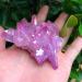 Natural Crystal Rough 85g Bonito roxo chama Aura Cristal de quartzo Cluster Specimen - Buy Online on SooperMarket.com