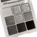 Go Ho Black Grey White Smokey Makeup Eyeshadow Palette 9 Colors Matte & Shimmer Eye Makeup Palette Gray Sliver Eye Shadow Makeup Waterproof Cool Daily Shades Eyeshadow Palette with Prism Mirror Shimmer & Matte 9 Colors S...