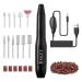 Electric Nail File 20000rpm Nail Drill for Acrylic Nails Gel Portable Manicure Pedicure Nail Drill Kit with Sanding Bands and Nail Drill Bits(Balck) 31 Count (Pack of 1)