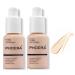 Aquapurity Phoera Full Coverage Foundation Soft Matte Oil Control Concealer 30ml Long Lasting Flawless Cream Smooth (2 PCS 101 PORCELAIN) 2 PCS 101 PORCELAIN 1 count (Pack of 1)