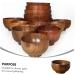 ABOOFAN 3 Pcs Salad Bowl Wood Decor Dessert Containers Snack Containers Storage Holder High Capacity Japan As Shownx3pcs 12x12x6.7cmx3pcs - Buy Online on SooperMarket.com