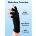 Subay UV Gloves for Gel Nails - Professional UPF50+ Anti-UV Fingerless Gloves in Black - Buy Online on SooperMarket.com