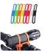Lytivagen 8 pieces bike silicone band Elastic flashlight bracket Band bandage silicone binder band bicycle owner handlebar holder to hold flashlight bottle cell phone (14 * 2.2 * 1cm)