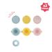Buy Badabulle Set of 3 Funcolors Bowls with Lid & Non-Slip Suction Cup - 330ml Porridge Bowls for Kids | International Shipping - Buy Online on SooperMarket.com
